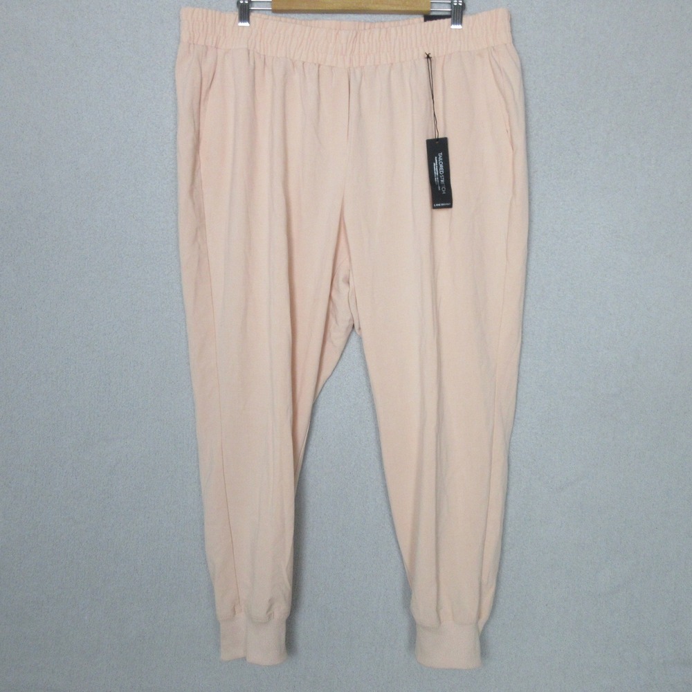 Lane Bryant Womens Jogger Pants Peach Size 18/20 Mid Rise Tailored‎ Stretch